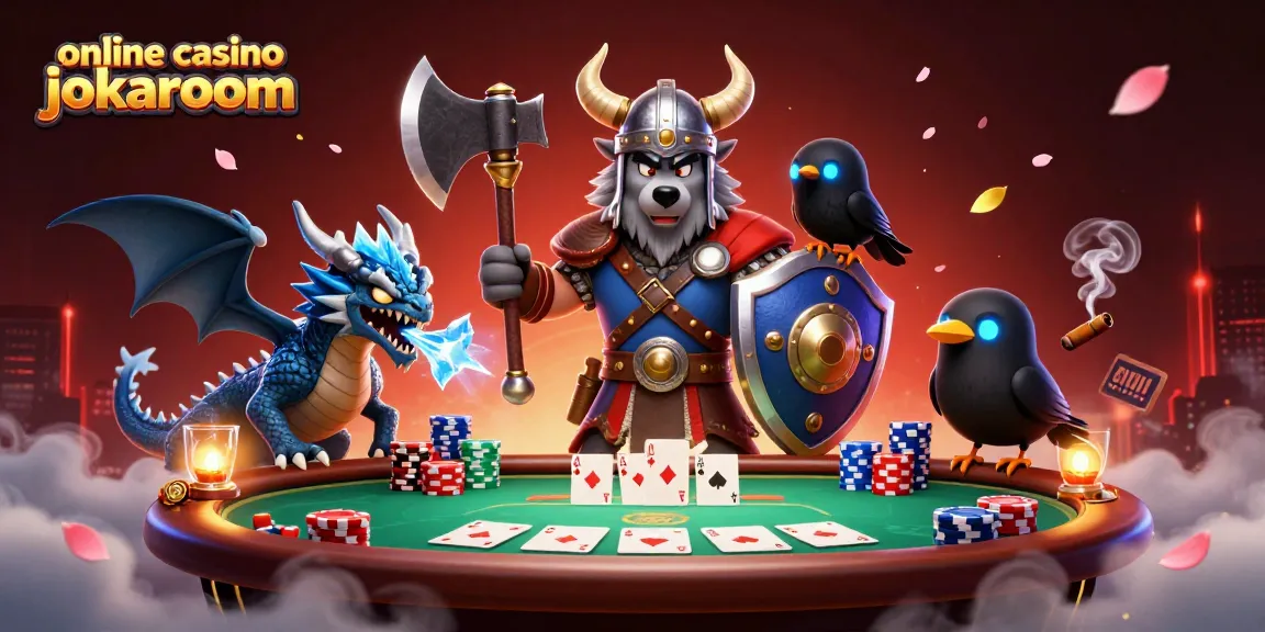 Experience the thrill of online casino jokaroom with vibrant characters and poker action.