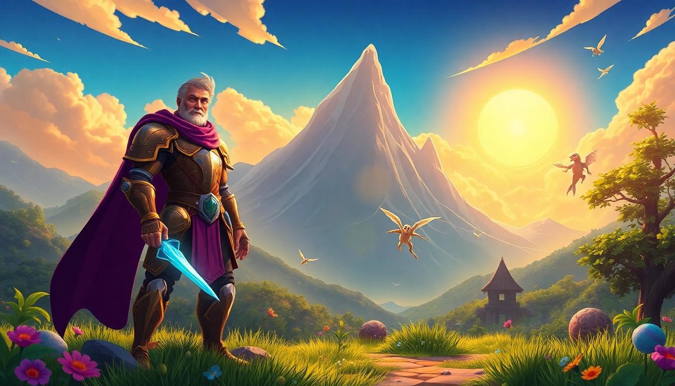Engage with the thrilling world of JLMMM featuring an adventurous character in a fantasy landscape.