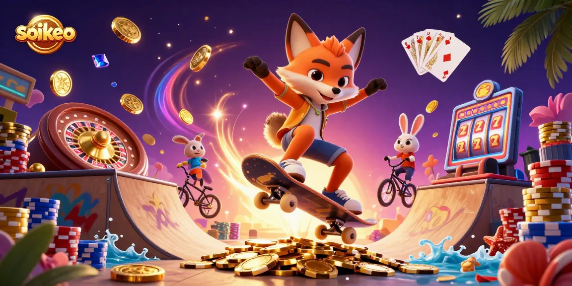 Experience the thrill of soikeo with vibrant 3D casino graphics showcasing exciting betting adventures.