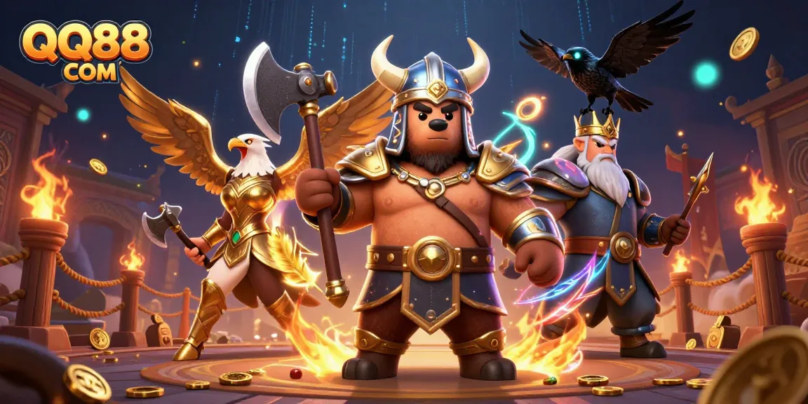 Bet big on QQ88 COM with captivating 3D casino characters and dynamic gambling elements.