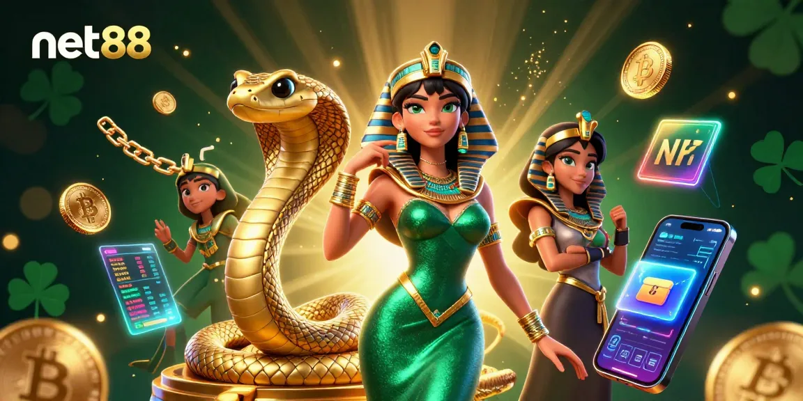 Experience the thrilling action at net88 with a captivating casino-themed 3D illustration featuring vibrant gaming elements.