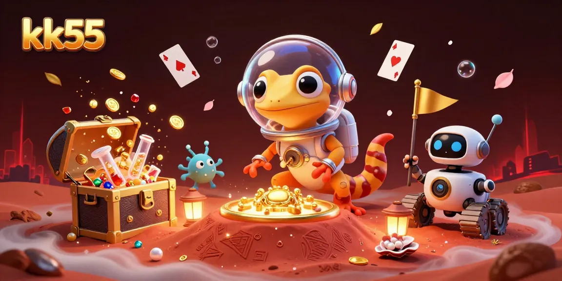 Win big at kk55 by exploring a treasure-filled alien casino scene with dynamic elements and excitement.
