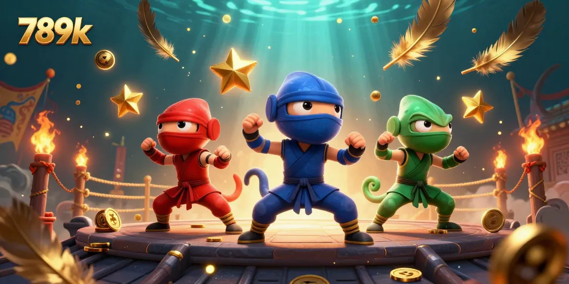 Experience thrilling actions with 789k as ninja chameleons create a colorful casino adventure.