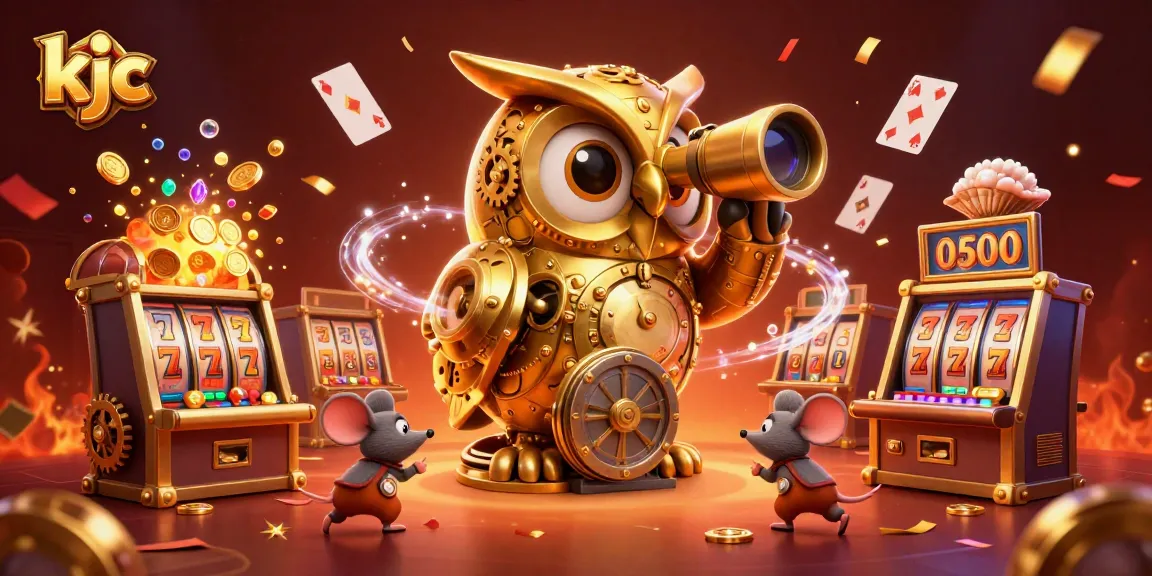 KJC offers thrilling slot gaming experiences with vibrant characters and rich casino elements.