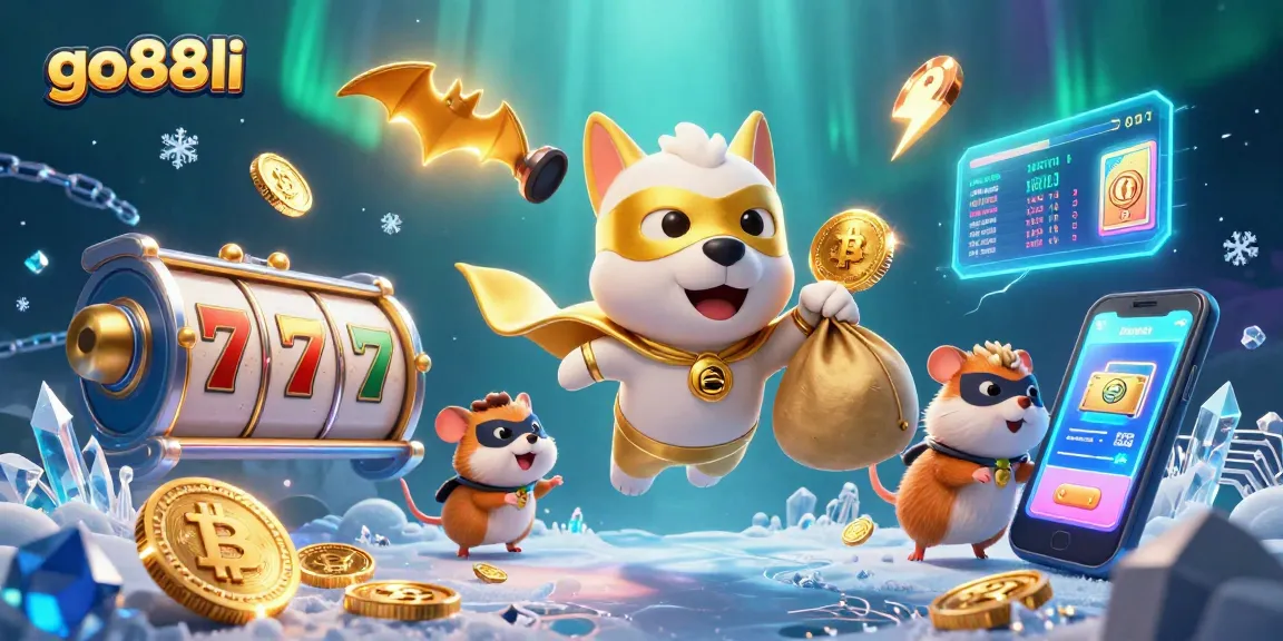 Join go88li in a thrilling casino adventure, featuring superhero characters and slot machines.